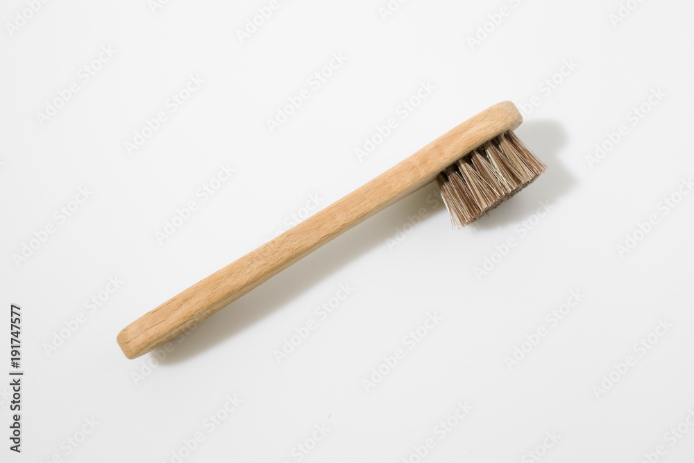 Brush in a white background composition Brush in a white background composition