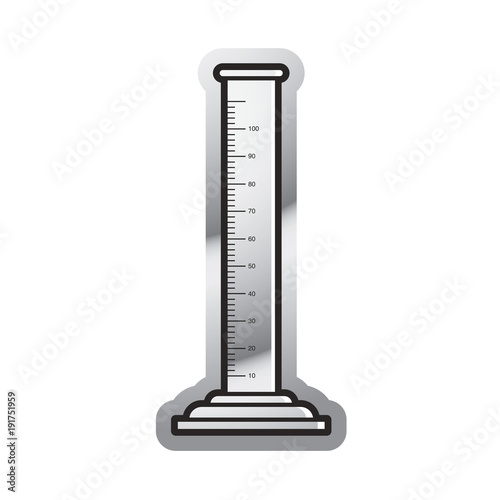  graduated cylinder vector icon