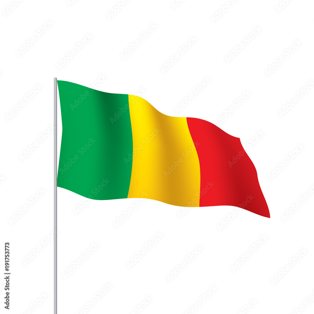 Obraz premium Mali flag. Vector