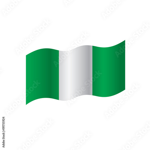 Nigeria flag, vector illustration Free Download Nigeria flag, vector illustration - GFXLoad