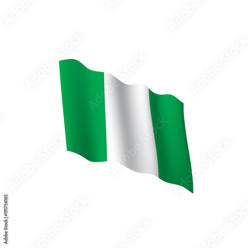 Nigeria flag, vector illustration Free Download Nigeria flag, vector illustration - GFXLoad