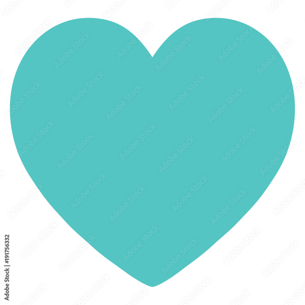Blue Heart Love Isolated Blue Heart Love Isolated