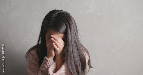 Fotografie Depression woman crying