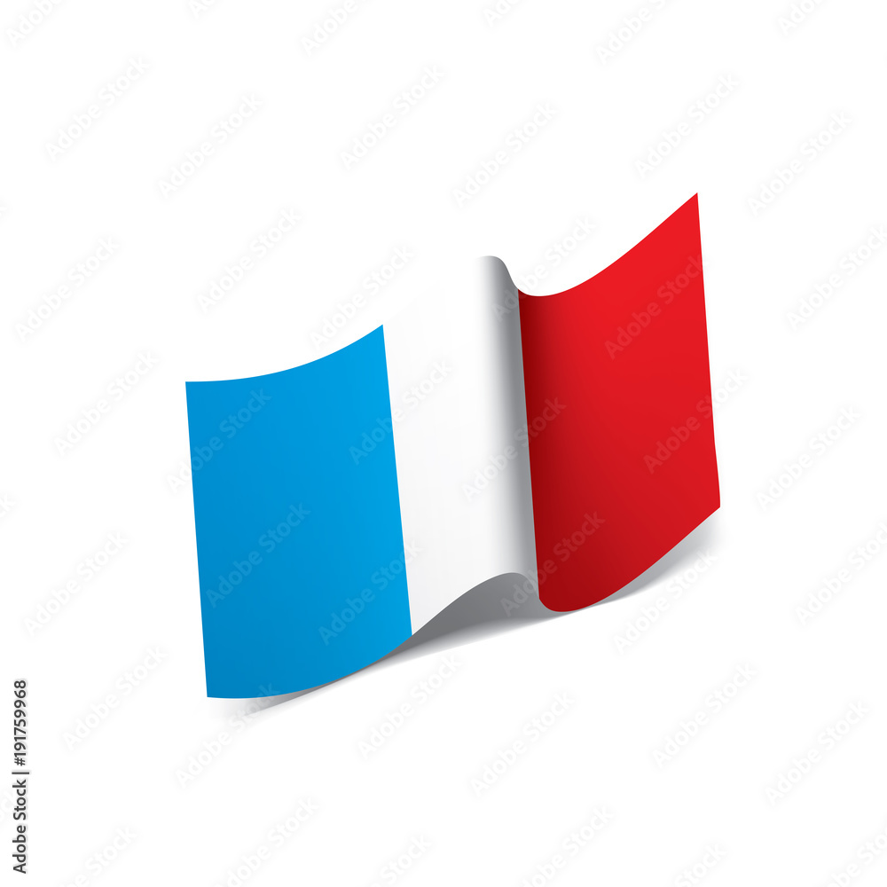France flag, vector illustration