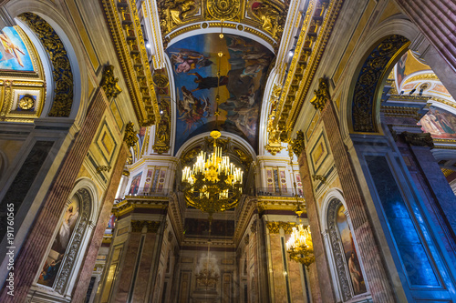 Interior and arches of St. Isaac s Cathedral