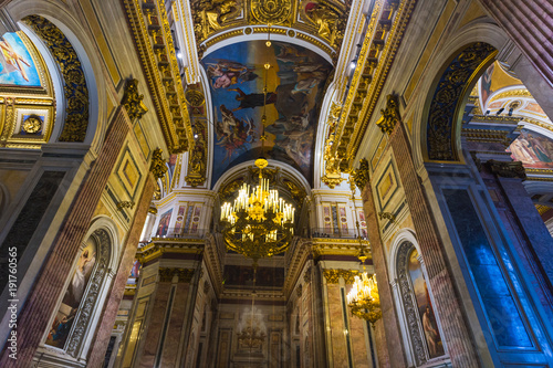 Interior and arches of St. Isaac's Cathedral