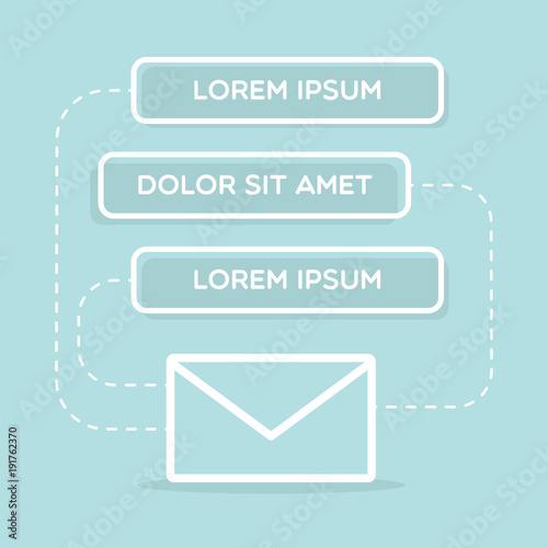 Voting and democracy concept. Flat design, vector illustration
