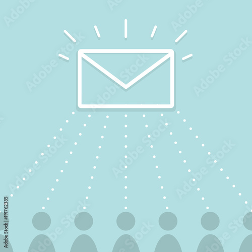 Voting and democracy concept. Flat design, vector illustration