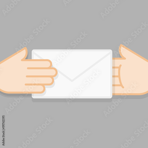 Voting and democracy concept. Flat design, vector illustration