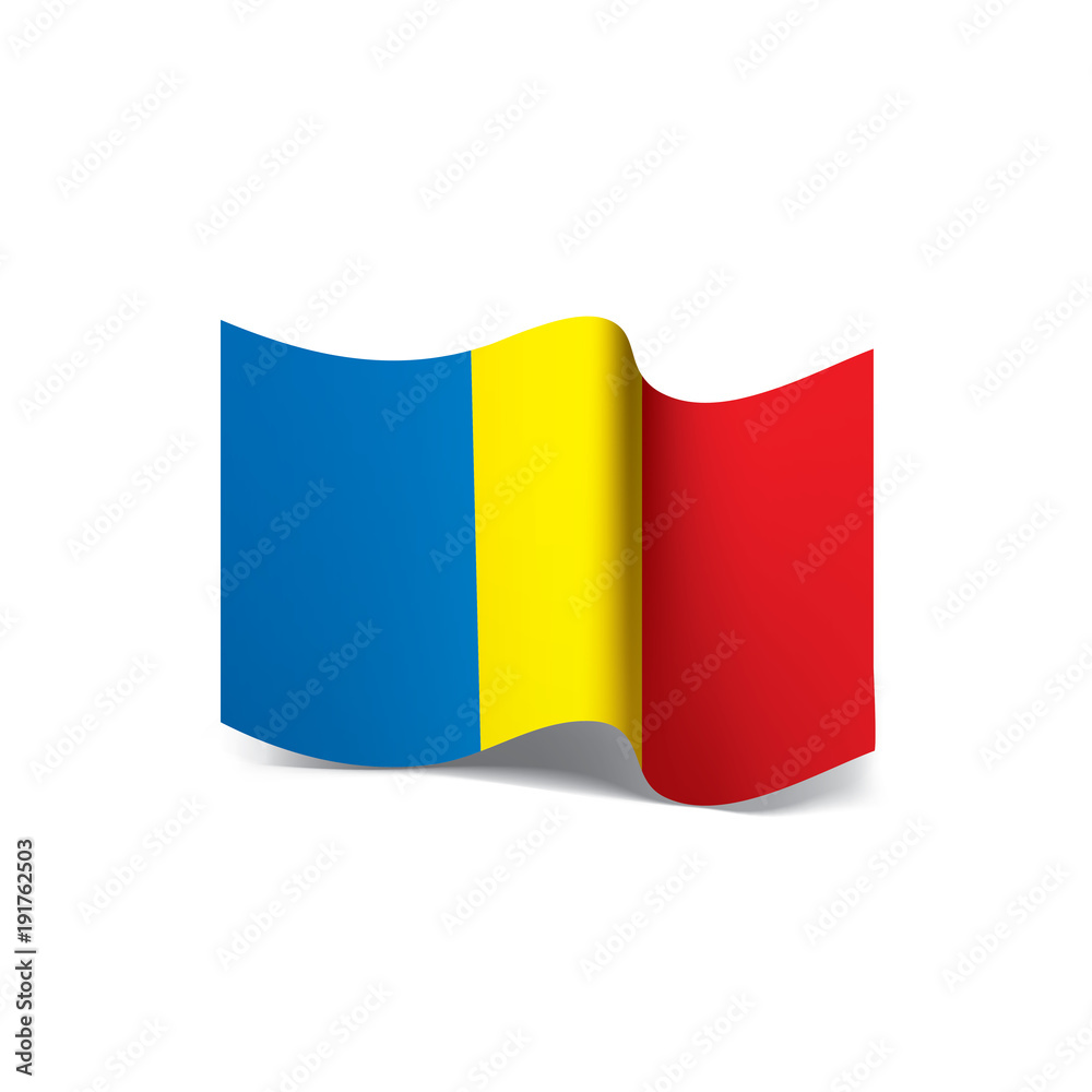 Fototapeta premium Chad flag, vector illustration