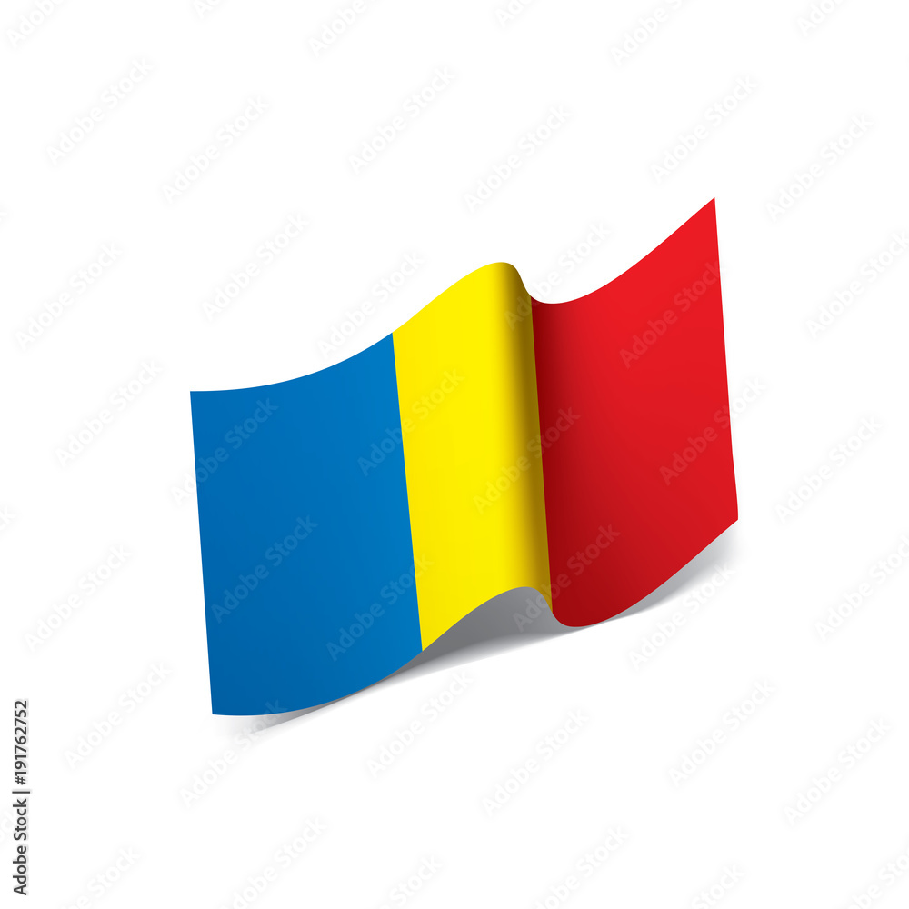 Fototapeta premium Chad flag, vector illustration
