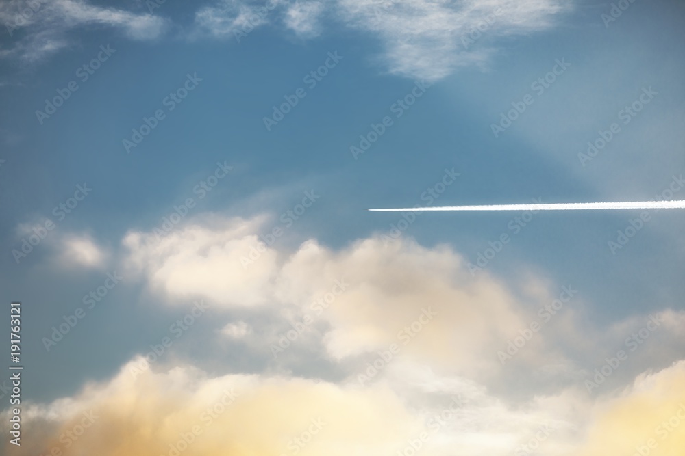 Beautiful skyscape with small clouds Beautiful skyscape with small clouds