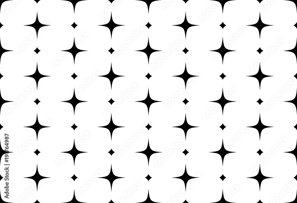 Seamless vector pattern of stars. Abstract background with stars
