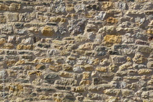 New cotswold stone building wall