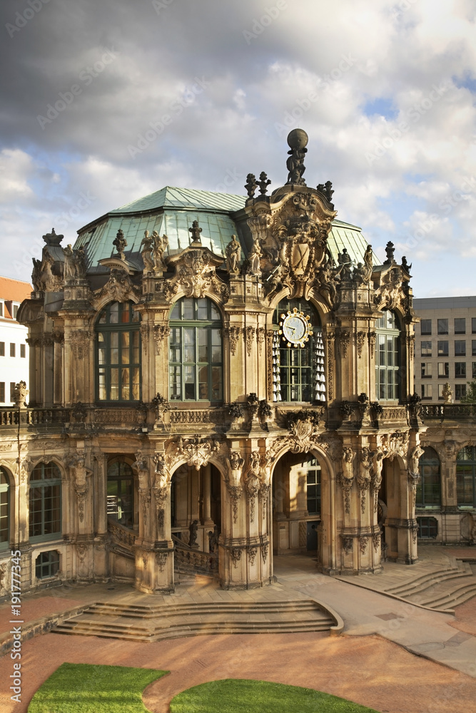 Pavilion in Zwinger Palace in Dresden. Germany