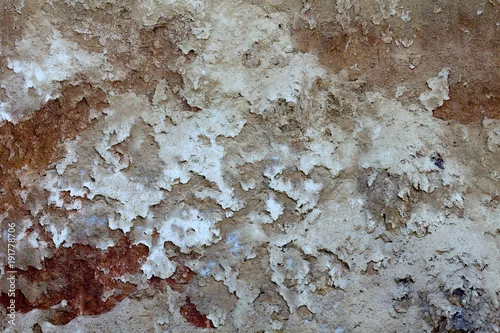 Obraz Szczegół naturalna brown gliniasta ziemia wąwozu ściana z szorstkim tekstury tłem (glina)