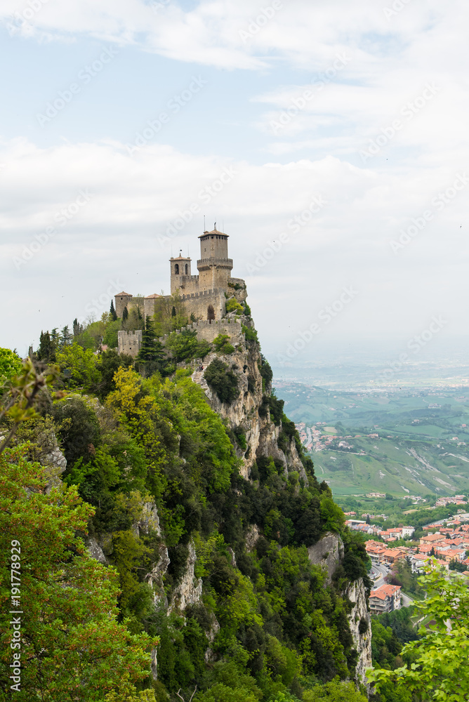 Ancient medieval Castle on an Italian hilltop