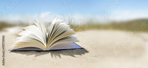 Buch im Sand