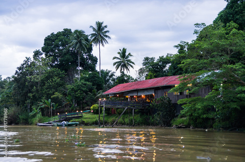  Barefoot Sukau Lodge on the Kinabatangan river, Sabah, Borneo. Malaysia.