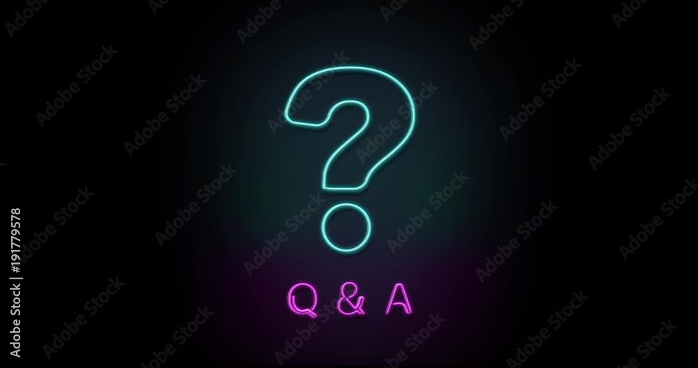 Colorful neon light glowing icon Q & A question. Object isolated in PNG format with alpha transparency channel background Colorful neon light glowing icon Q & A question. Object isolated in PNG format with alpha transparency channel background