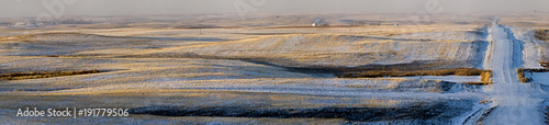 Prairie Landscape Winter Panoramic