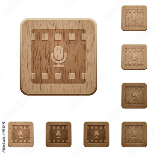 Movie voice wooden buttons