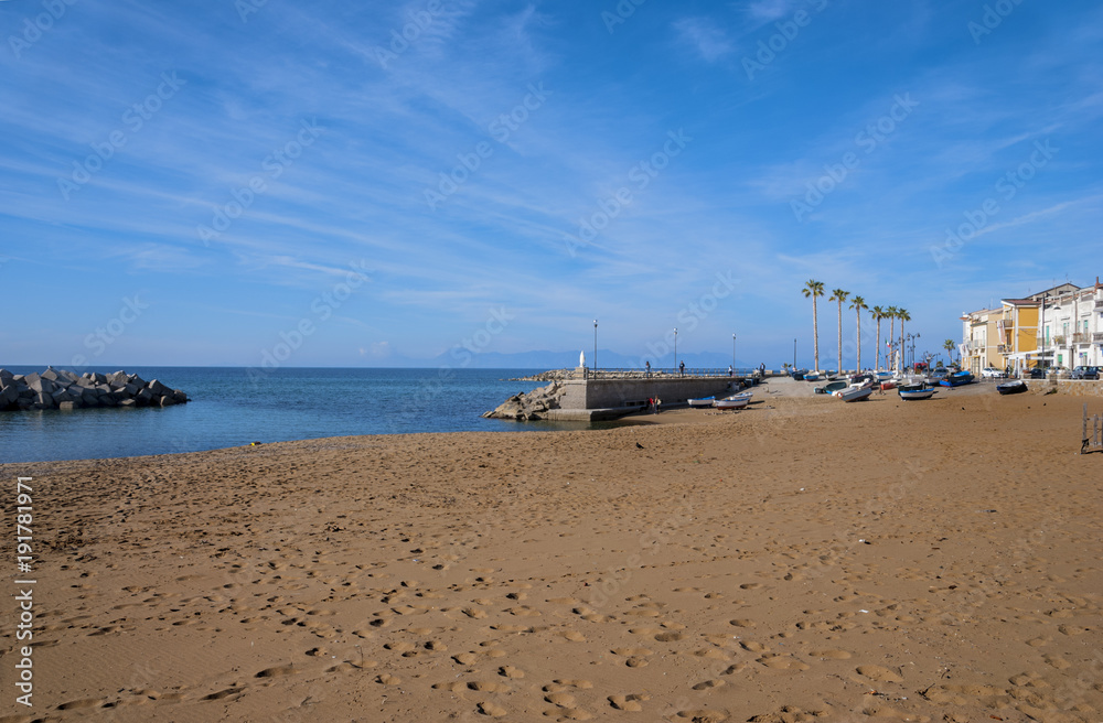 Particular beach, St. Mary of the Castellabate village, Italy Particular beach, St. Mary of the Castellabate village, Italy
