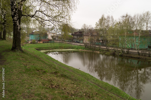 The moat in the Galich city photo