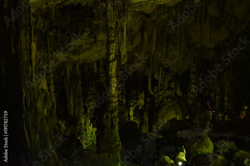 Interior of Dikteon Andron Cave on plateau lasiti photo