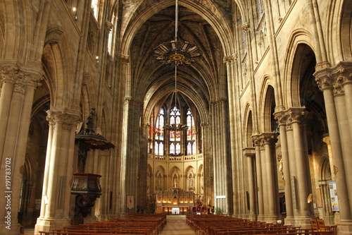 Nef de la Cath  drale Saint-Andr      Bordeaux  Gironde 