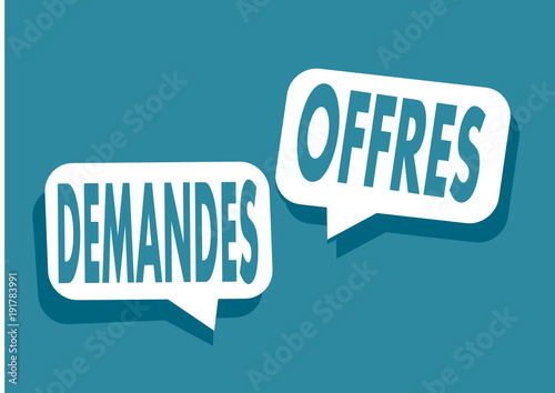 offres et demandes,concept
