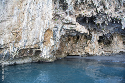 An amazing cavernous stretch of coast, Palinuro, Italy