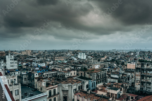 beautiful skyline view of Havana, Cuba, in stormy weather © SVP Productions