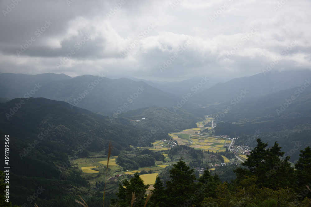 日本の山の景色