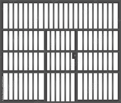 Prison bars. vector illustration