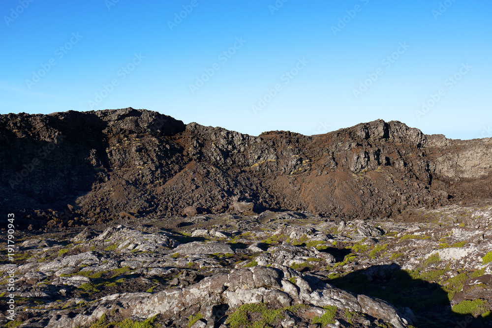 Pico volcano crater (2351m), Pico Island, Azores, Portugal, Europe