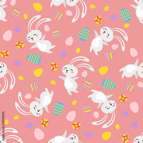 seamless pattern with Easter bunny