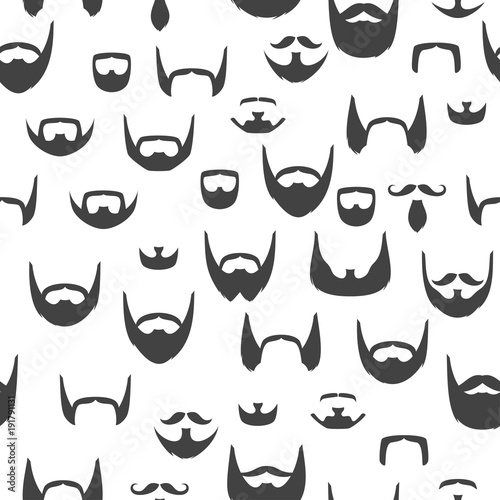 pattern with  beards and mustaches 