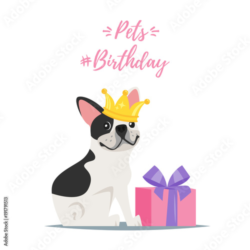Dog Birthday party greeting card
