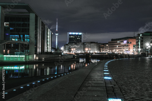 cityscape of Berlin by night