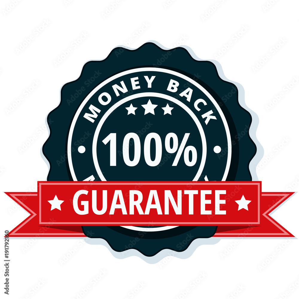 Obraz premium 100% Money Back Guarantee illustration