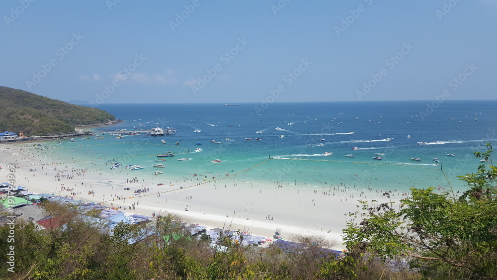 Pristine beach and white sands