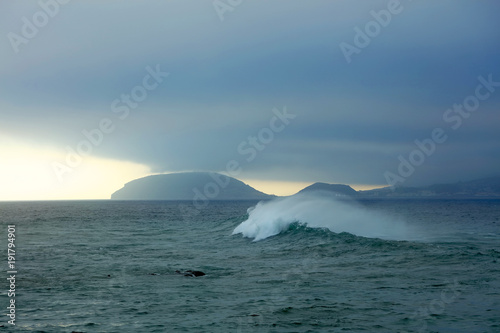 Atlantic Ocean stormy landscape