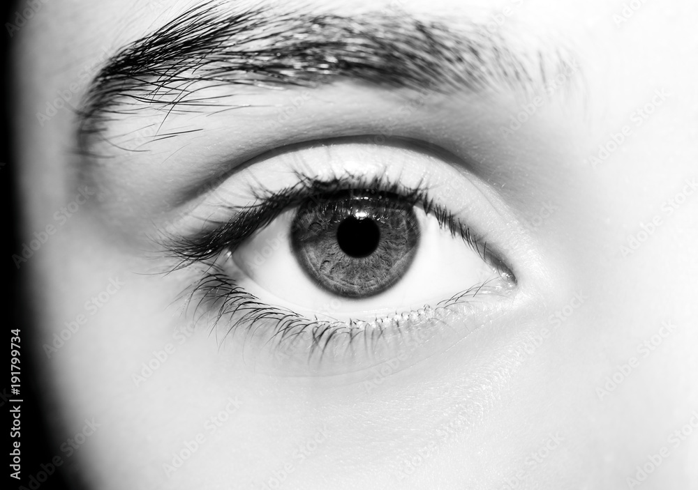 A beautiful insightful look woman's eye. A beautiful insightful look woman's eye.