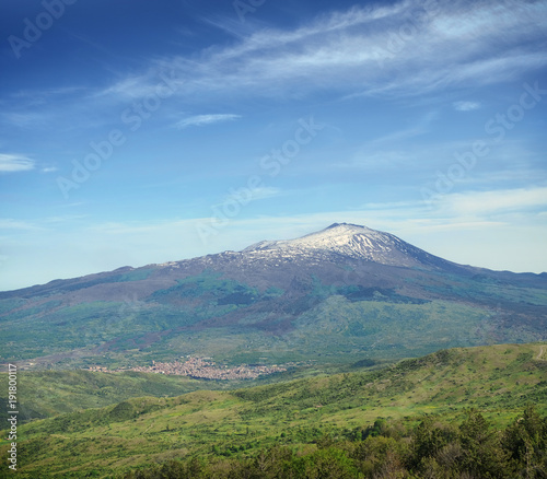 Cone Volcano Etna Mount, Sicily