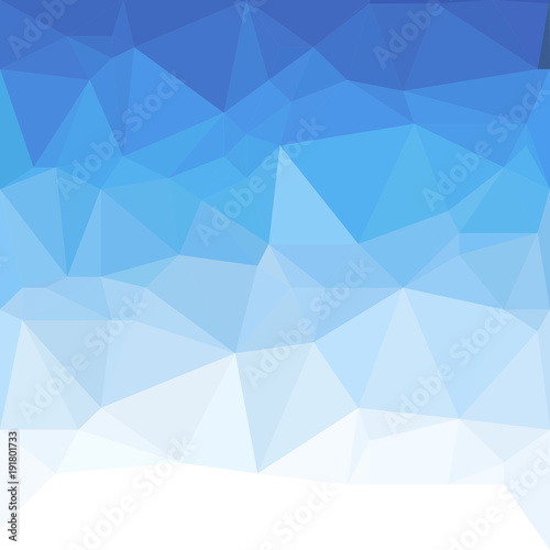Abstract blue polygonal triangle background. Vector Polygon which consist of triangles. Geometric background in Origami style with gradient.