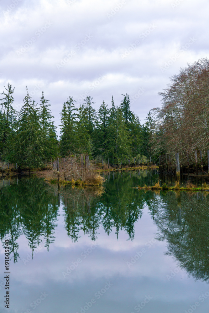 Obraz premium Hoquiam River