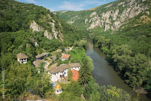 Cherepish Monastery and Iskar River, Bulgaria photo