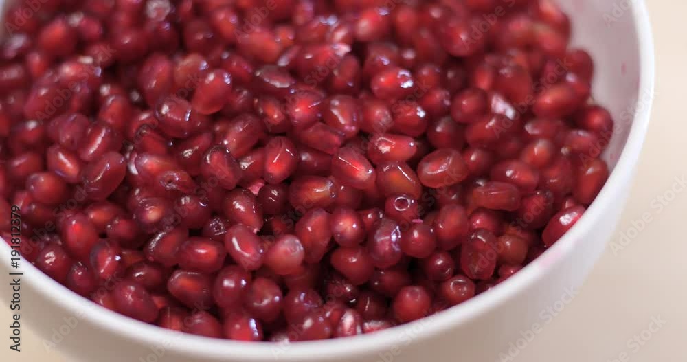 Red fresh pomegranate rotation Red fresh pomegranate rotation