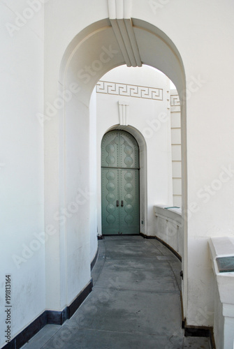 Fotografie, Tablou Vintage Doors Griffith Observatory in Los Angeles, California, USA